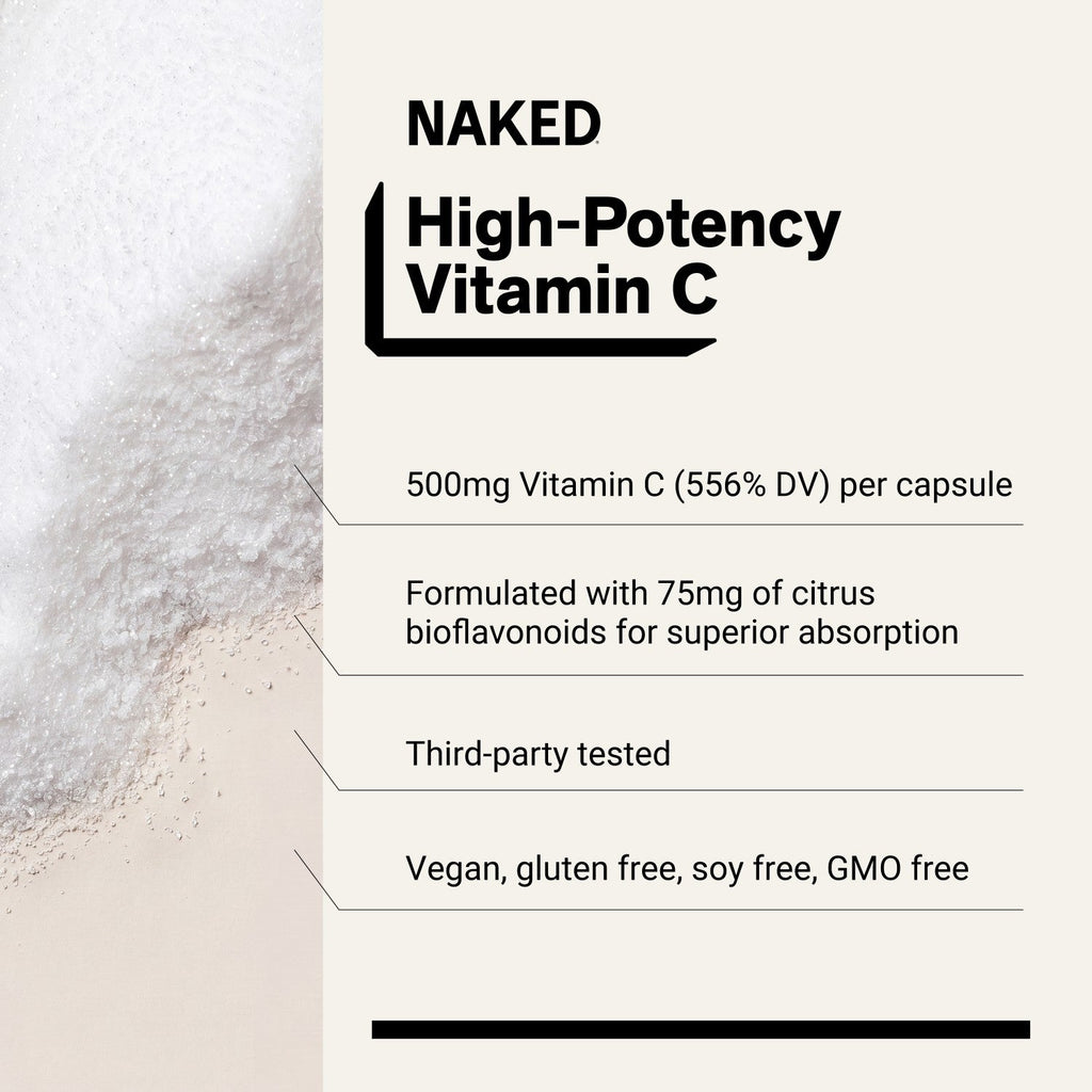 Daily Vitamin C Supplement | Naked Vitamin C - 90 Capsules