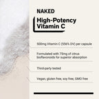 Daily Vitamin C Supplement | Naked Vitamin C - 90 Capsules