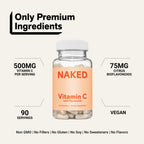 Daily Vitamin C Supplement | Naked Vitamin C - 90 Capsules