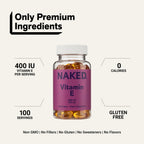 Daily Vitamin E Supplement | Naked Vitamin E - 100 Softgels