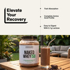 Chocolate Grass-Fed Whey Isolate Protein Powder | Naked Whey Isolate - 2LB