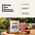 Strawberry Grass-Fed Whey Isolate Protein Powder | Naked Whey Isolate - 2LB