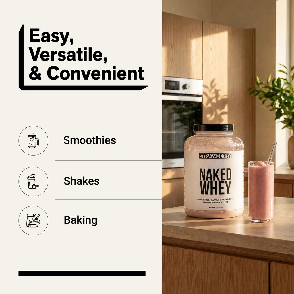 Strawberry Whey Protein Powder | Naked Strawberry Whey - 5LB