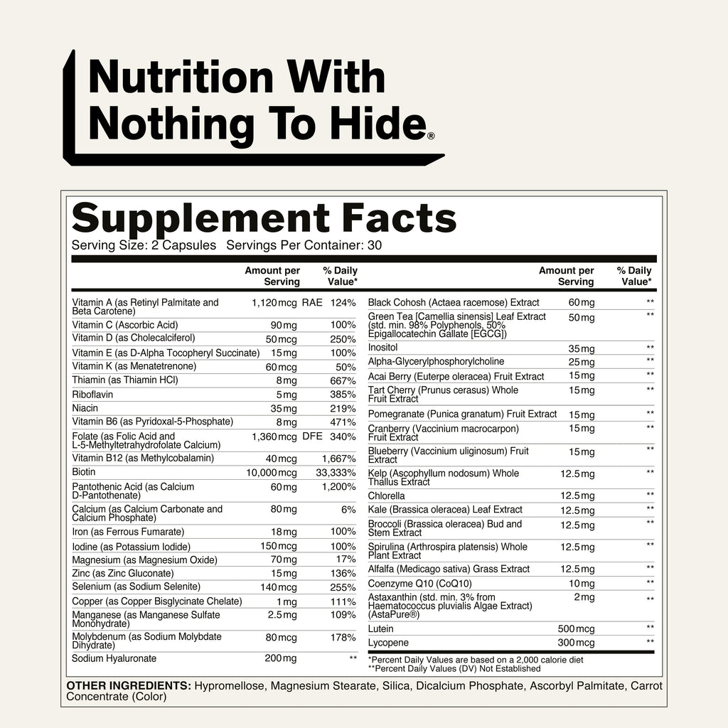 Multivitamin for Women | Women's Multi - 60 Capsules
