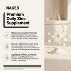 Daily Zinc Supplement | Naked Zinc Carnosine - 60 Capsules