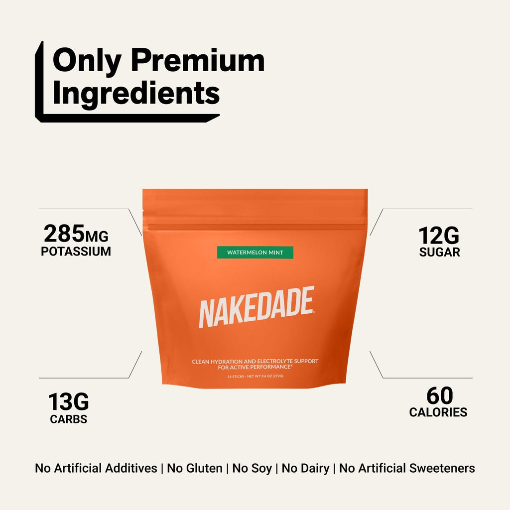 Electrolytes Powder Packets - Watermelon Mint | Nakedade