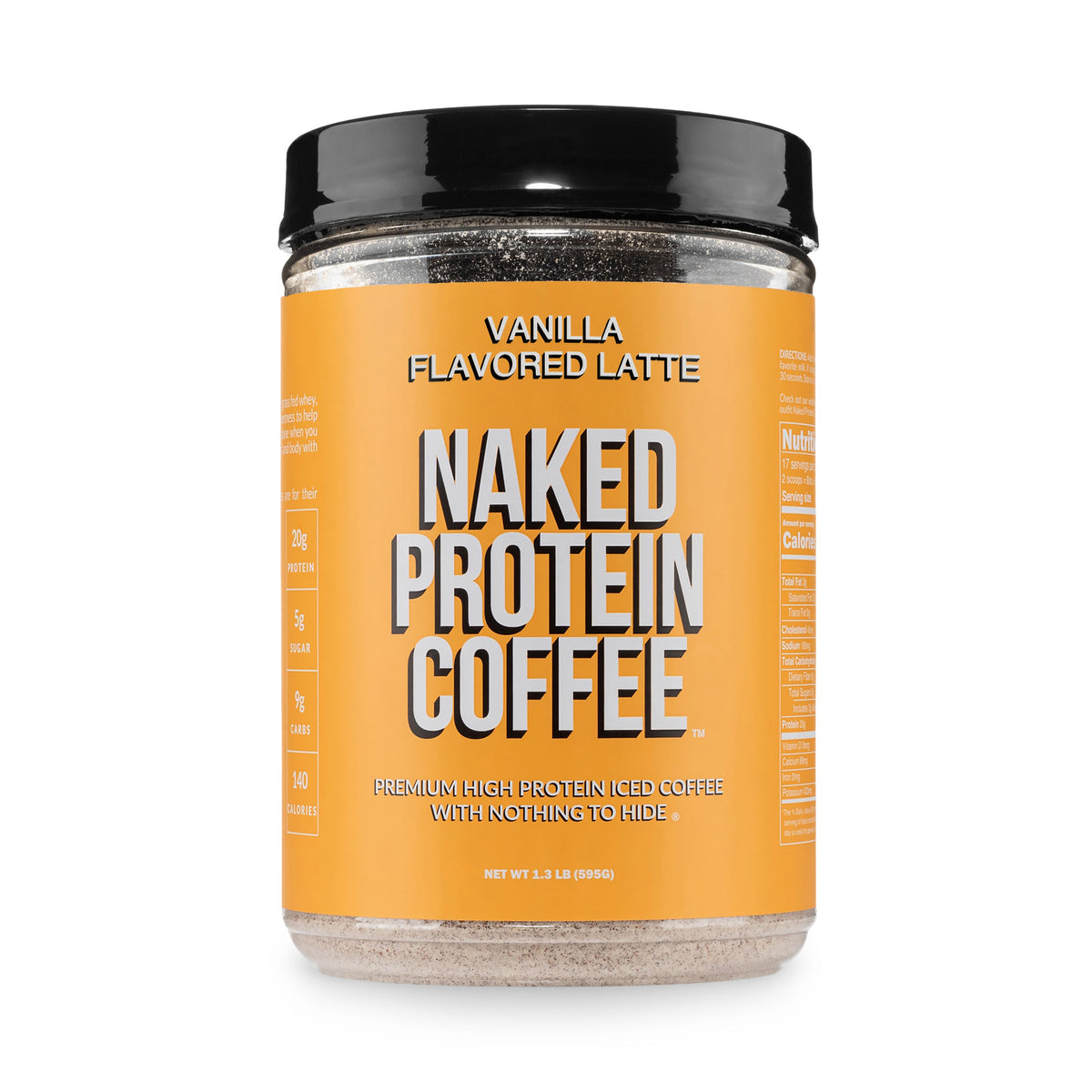 Vanilla Latte Protein Iced Coffee | Naked Protein Coffee - 17 Servings