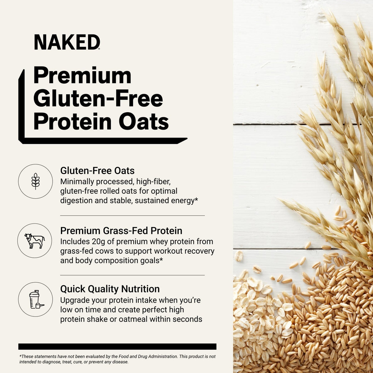 Cinnamon Roll Protein Oats | Naked Oats